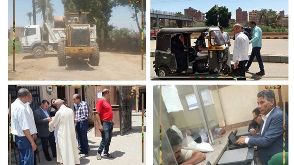 رفع 349 حالة إشغال في ناصر بني سويف وتكويد التوك توك في ببا