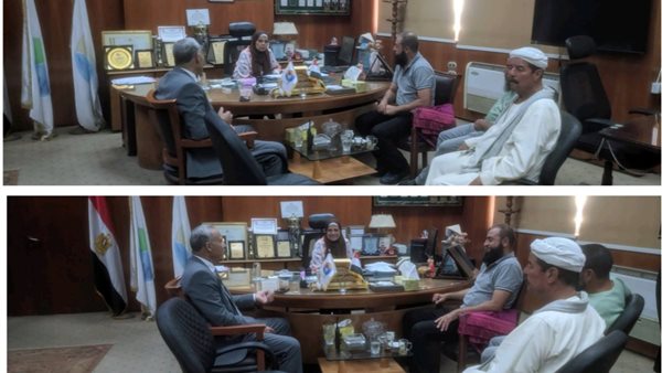 مياه بني سويف تناقش شكاوى أهالي الواسطي مع نائب ورئيس المدينة