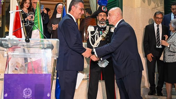 وزير التموين يحضر احتفال العيد الوطني الإيطالي