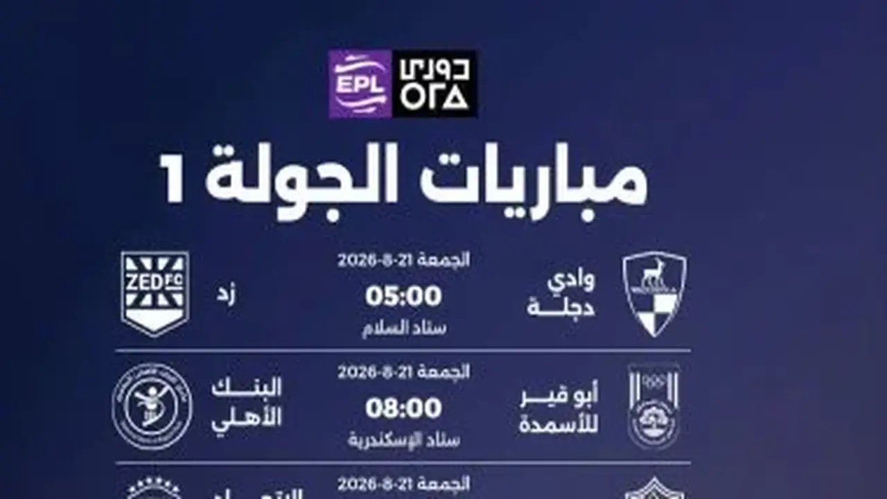10 مواجهات تفتتح الدوري المصري.. إنفو جراف