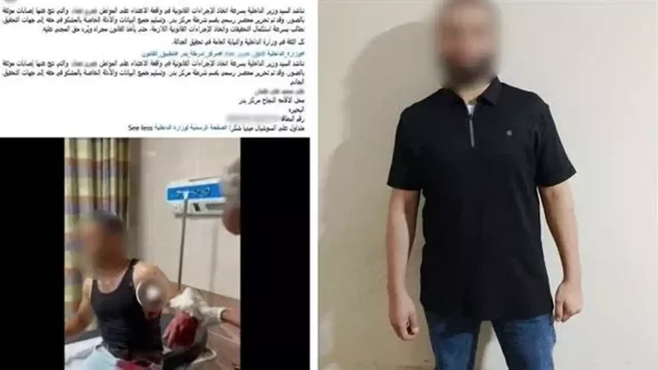 ضبط المتهم بالتعدي على شقيق زوجته بسلاح أبيض في البحيرة