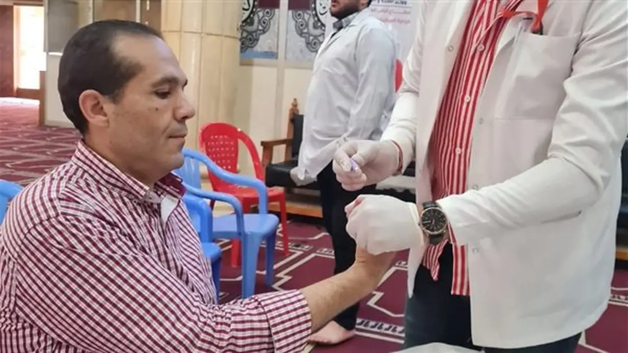 تجميع 1341 كيس دم ضمن مبادرة «100 مليون صحة» في الغربية