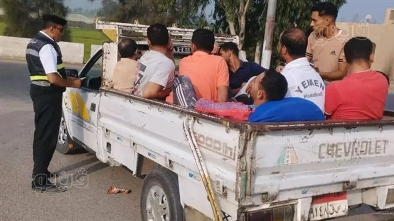 تحركات مرورية في الشرقية لمواجهة مخالفات نقل العمال بعد سقوط 19 ضحية