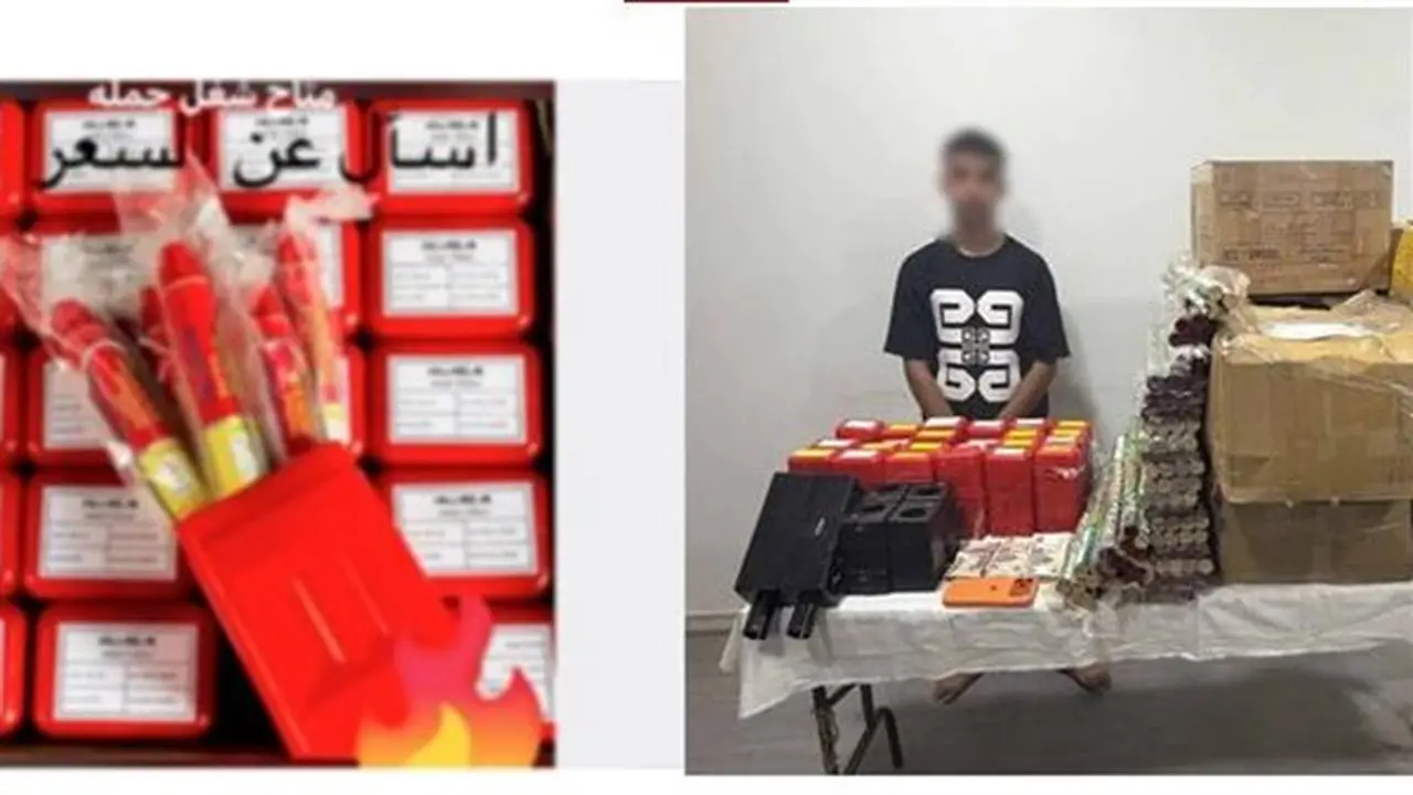 ضبط طالب في القليوبية بحوزته 1200 قطعة من الألعاب النارية بعد ترويجها عبر السوشيال ميديا