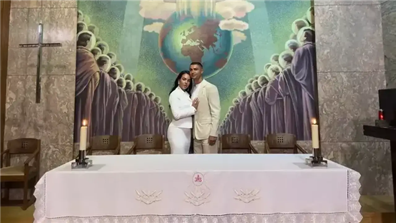 أول صور من حفل زفاف كريستيانو رونالدو وجورجينا رودريجيز