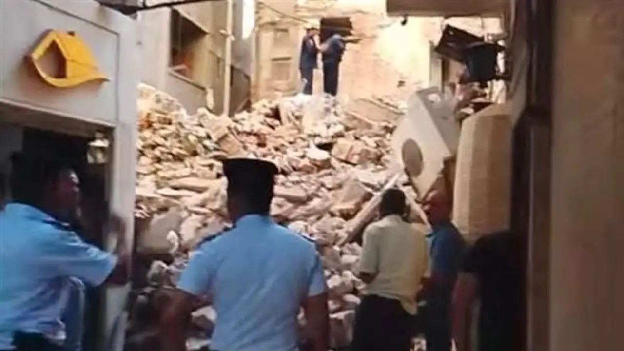 انهيار عقار مكون من ثلاث طوابق في الإسكندرية دون إصابات