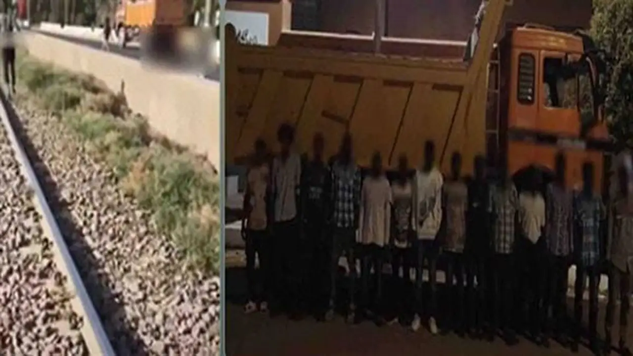القبض على 14 أجنبيًا بعد قفزهم من سيارة نقل هربًا من كمين أمني في أسوان