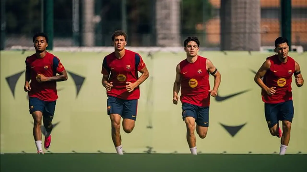 برشلونة يختتم تدريباته استعدادًا لمواجهة الأهلي في كأس خوان جامبر (فيديو)