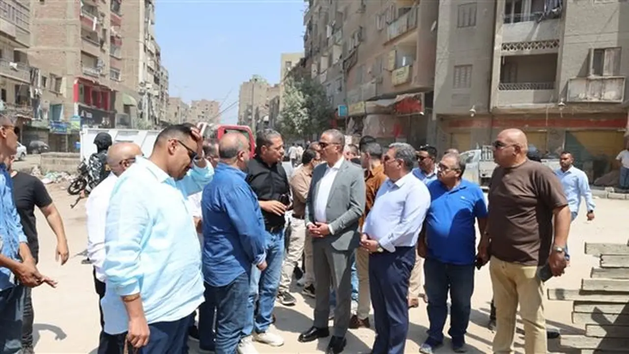 محافظ الجيزة يتفقد موقع «7 بلوكات» لإنشاء مدارس جديدة في إمبابة