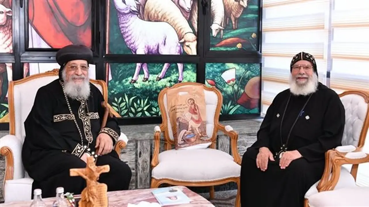 البابا تواضروس الثاني يتلقى تقريرًا عن خدمة دير الأنبا بيشوي