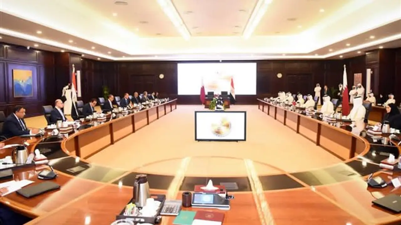 انعقاد الدورة السابعة للجنة العليا المصرية القطرية المشتركة في العلمين (صور)