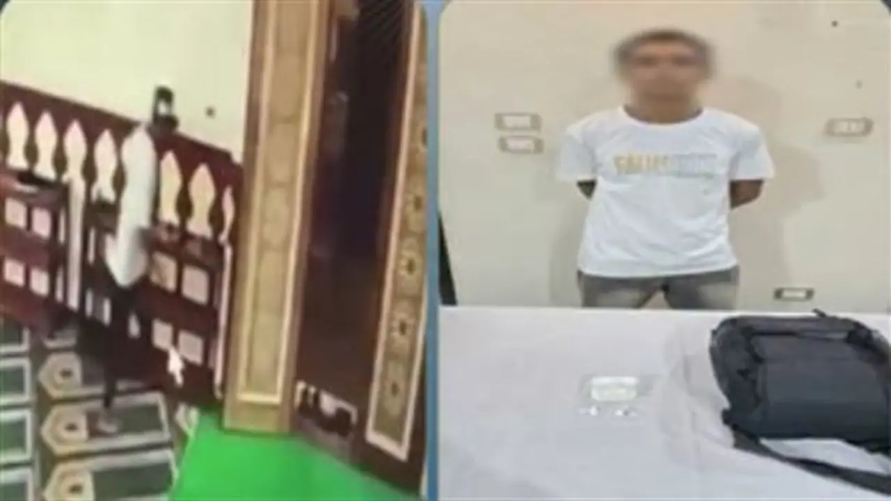 ضبط لص سرق حقيبة موظف خلال الصلاة في مسجد بالمنوفية