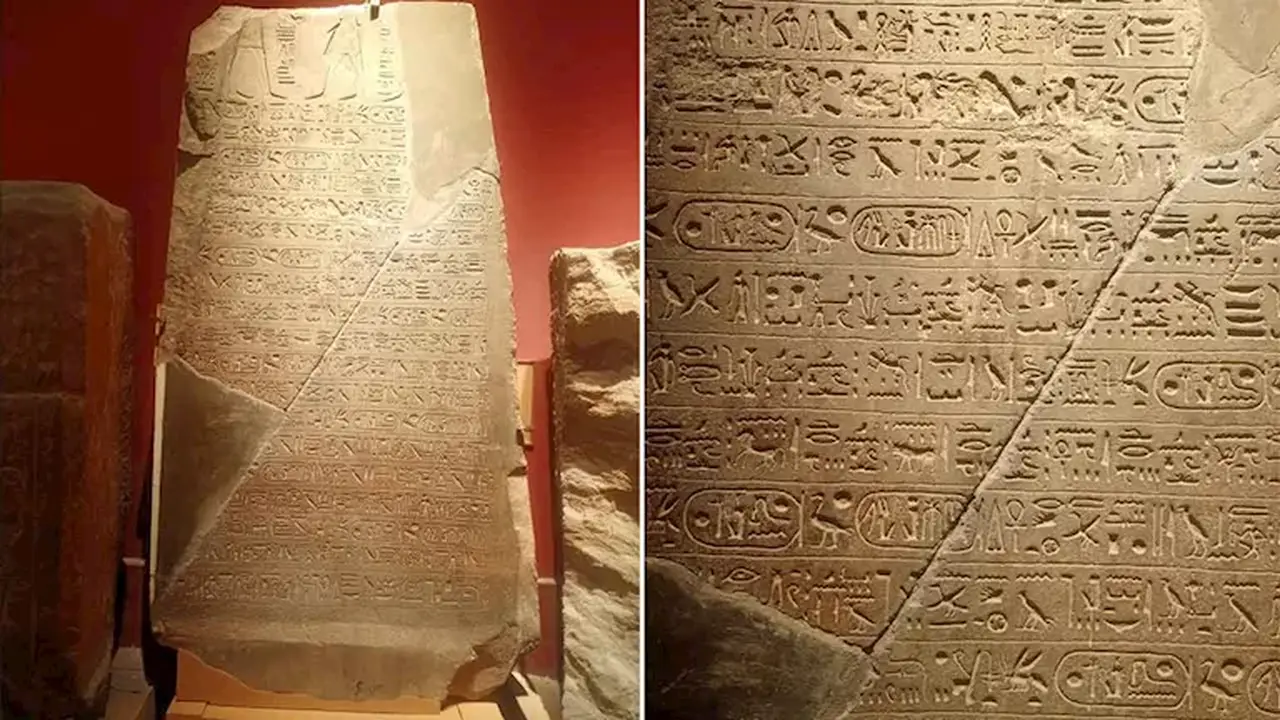 السياحة توضح حقيقة استخدام الأسمنت في ترميم لوحة رمسيس الثاني بالمتحف المصري