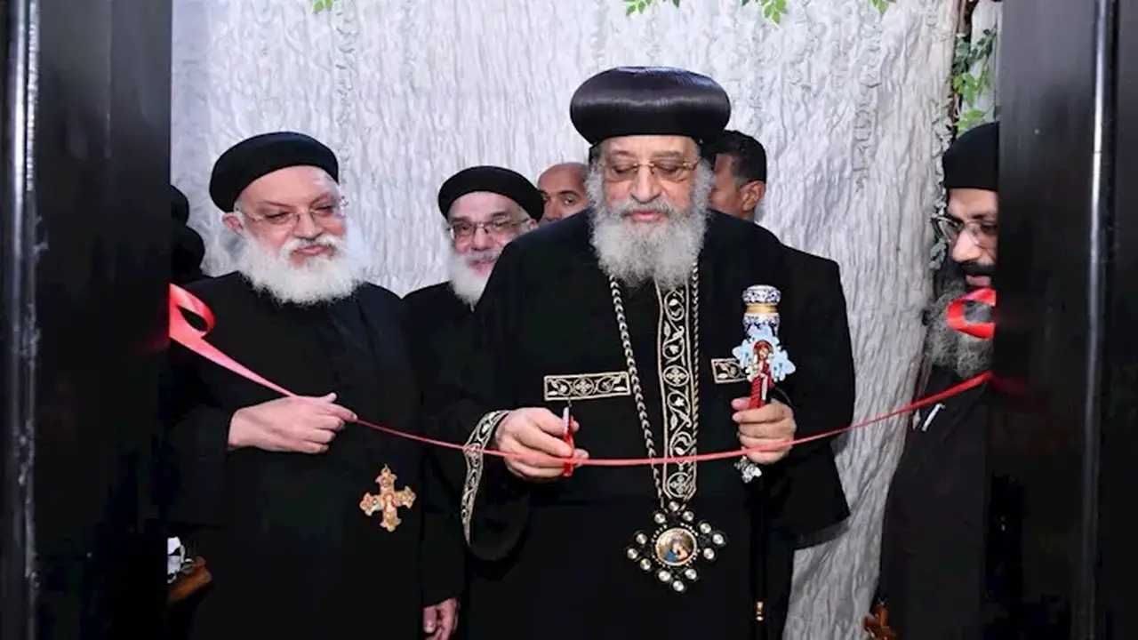 البابا تواضروس يشهد احتفالية اليوبيل الذهبي لكنيسة العذراء بكليوباترا