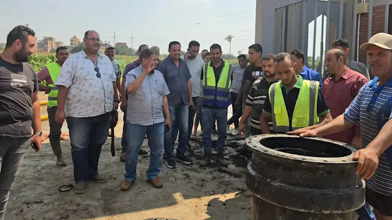 إصلاح عاجل لخط مياه الحامول في منوف لضمان عودة الخدمة للأهالي