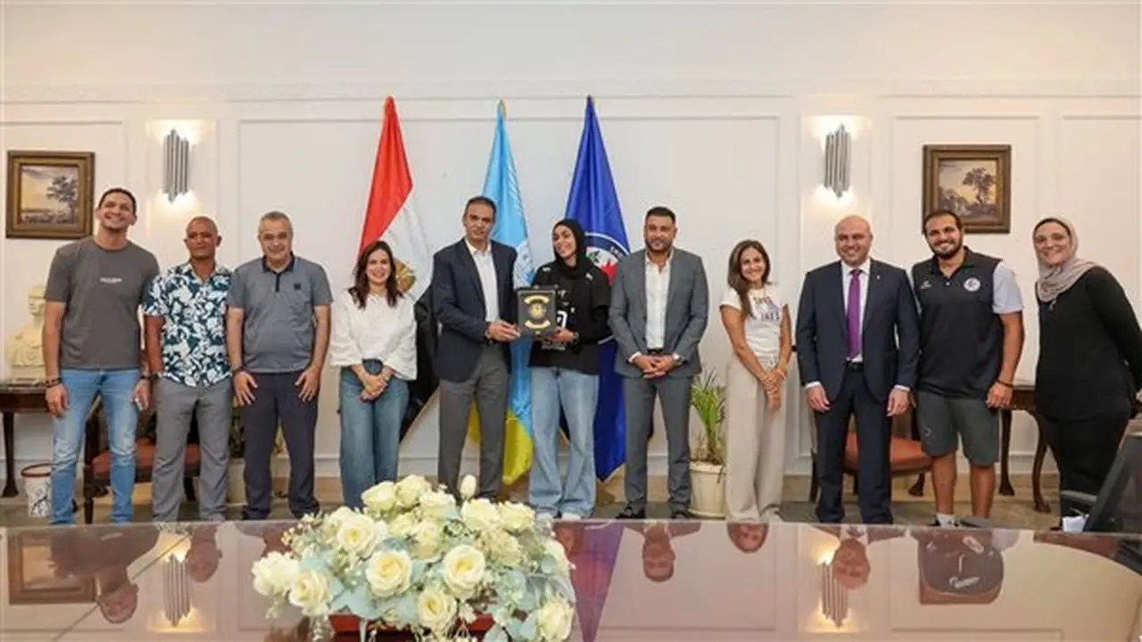 تكريم البطلة فرح فرج بعد إنجازها التاريخي مع منتخب مصر