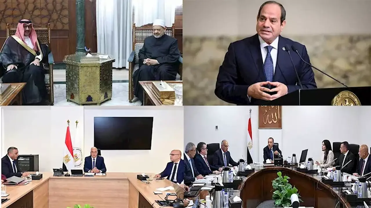 توجيهات مهمة من السيسي حول التعليم وتفاصيل الموجة الحارة في مصر