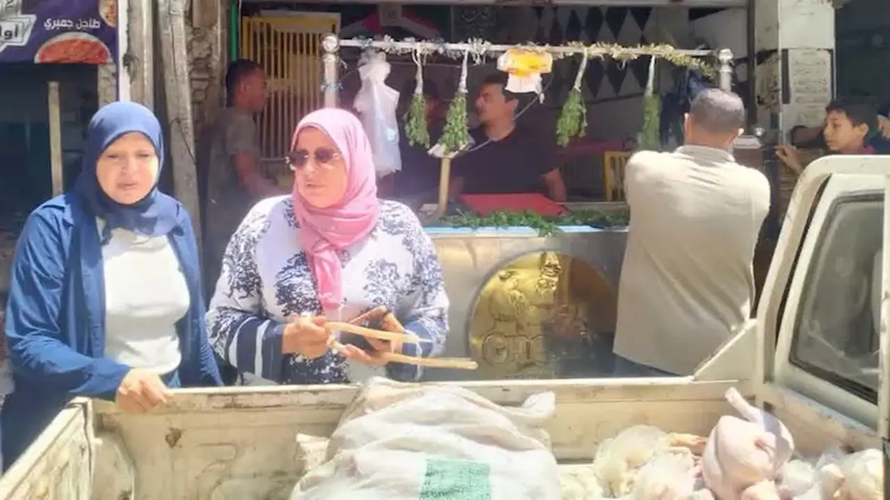 ضبط دواجن مُحقنة ولحوم فاسدة في قويسنا خلال حملة رقابية – صور