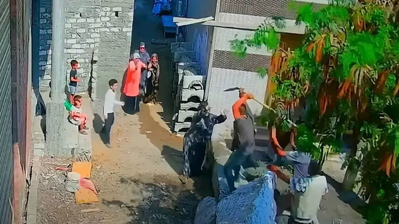 فيديو صادم يوثق اعتداءً على سيدات وأطفال في الدقهلية باستخدام الكوريك