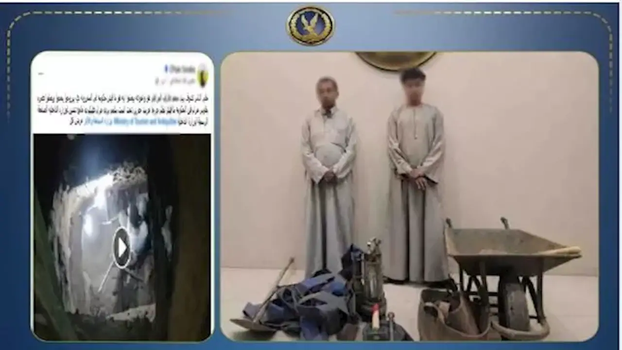 ضبط طالب وخاله بعد انتشار فيديو للتنقيب عن الآثار في سوهاج