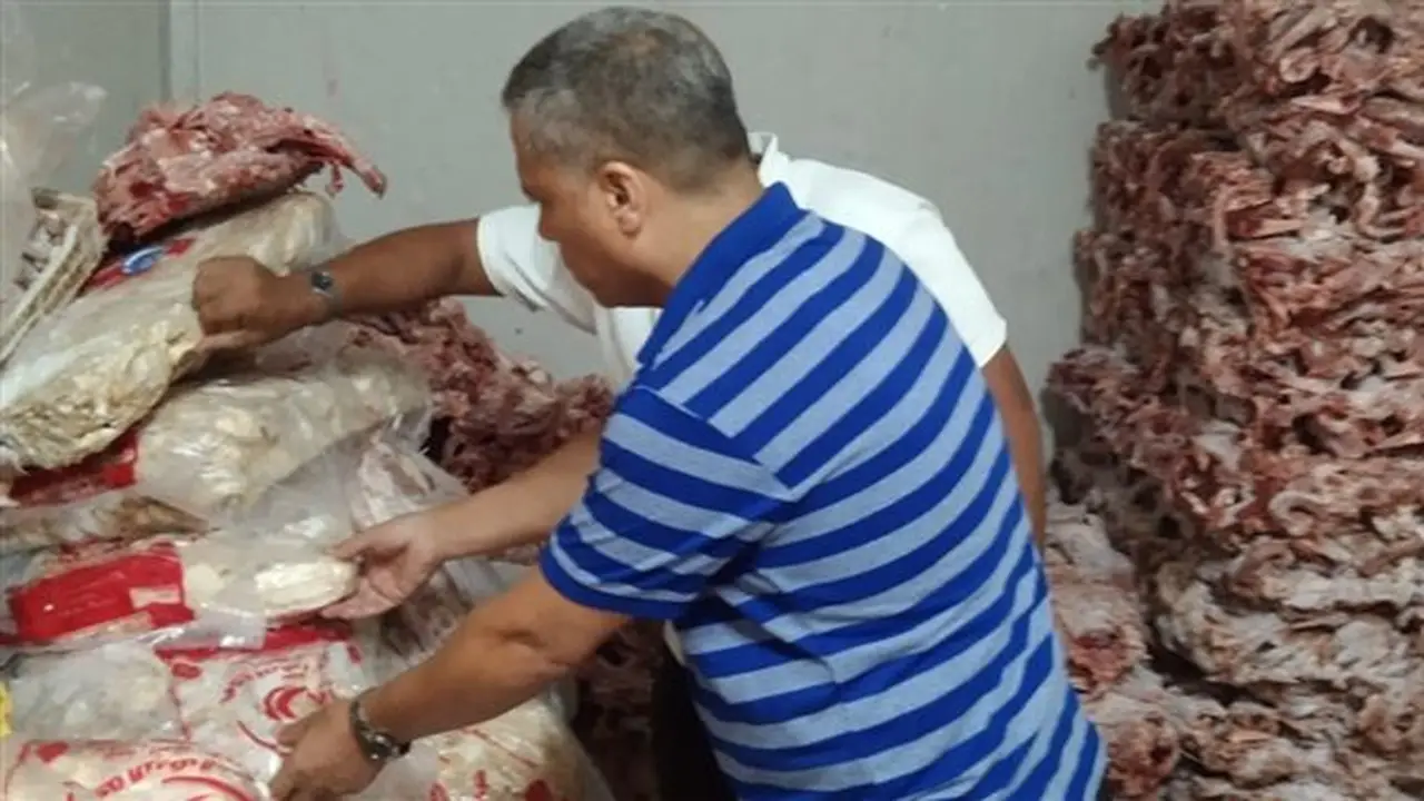 ضبط 6.5 طن من اللحوم والأغذية غير الصالحة للاستهلاك في الغربية