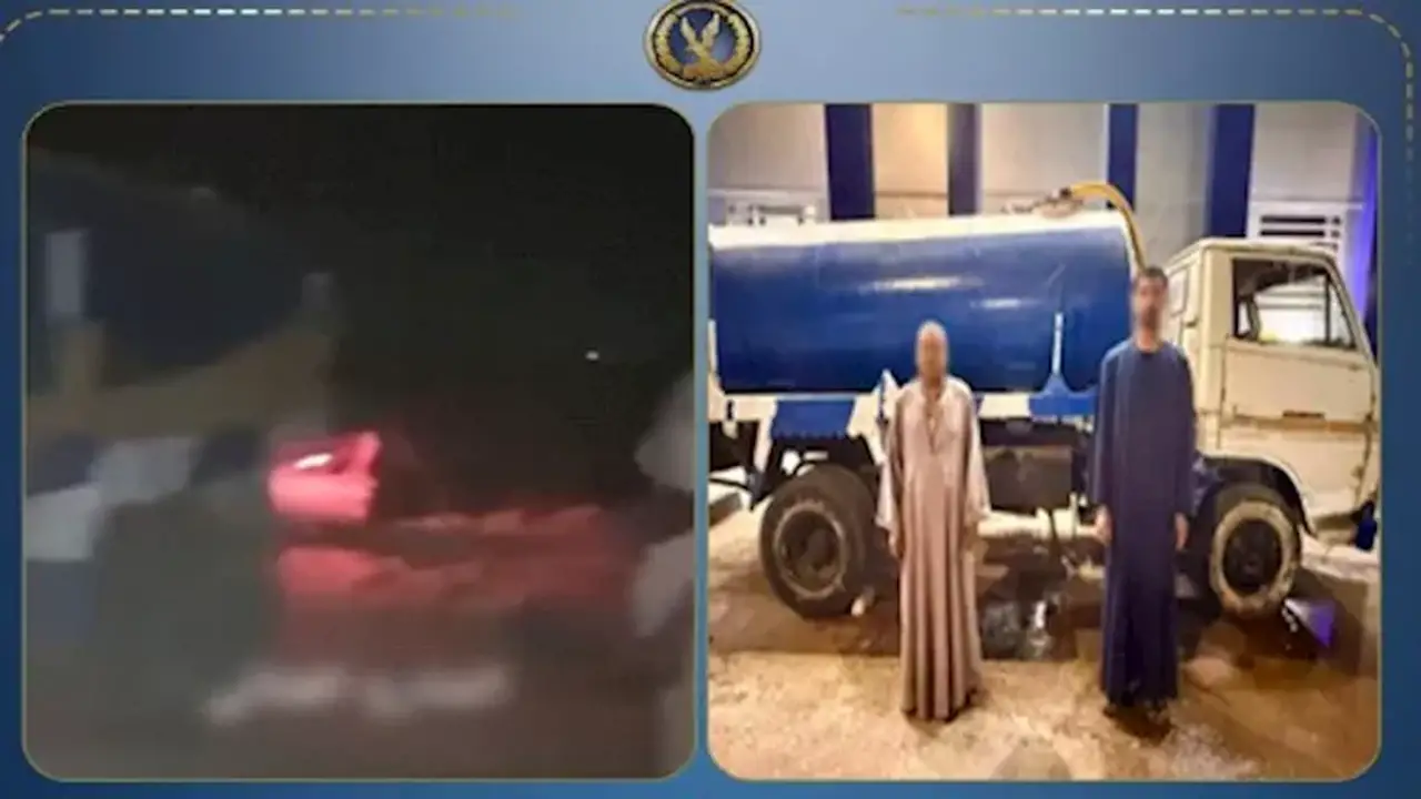 ضبط سيارة صرف صحي تلقي حمولتها في مصرف مائي بمحافظة قنا