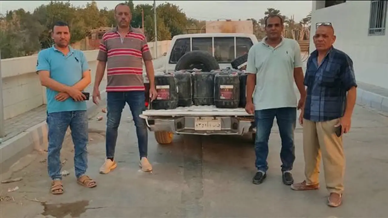 ضبط مواد بترولية محظورة التداول خارج محطات الوقود في الفيوم