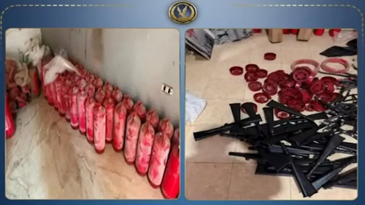 ضبط مصنع غير مرخص لإنتاج طفايات حريق مقلدة في شبرا الخيمة