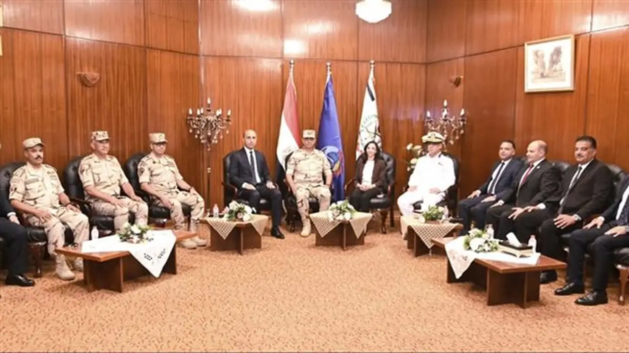 محافظ البحيرة تستقبل قائد قوات الدفاع الشعبي والعسكري لبدء فعاليات التدريب المشترك