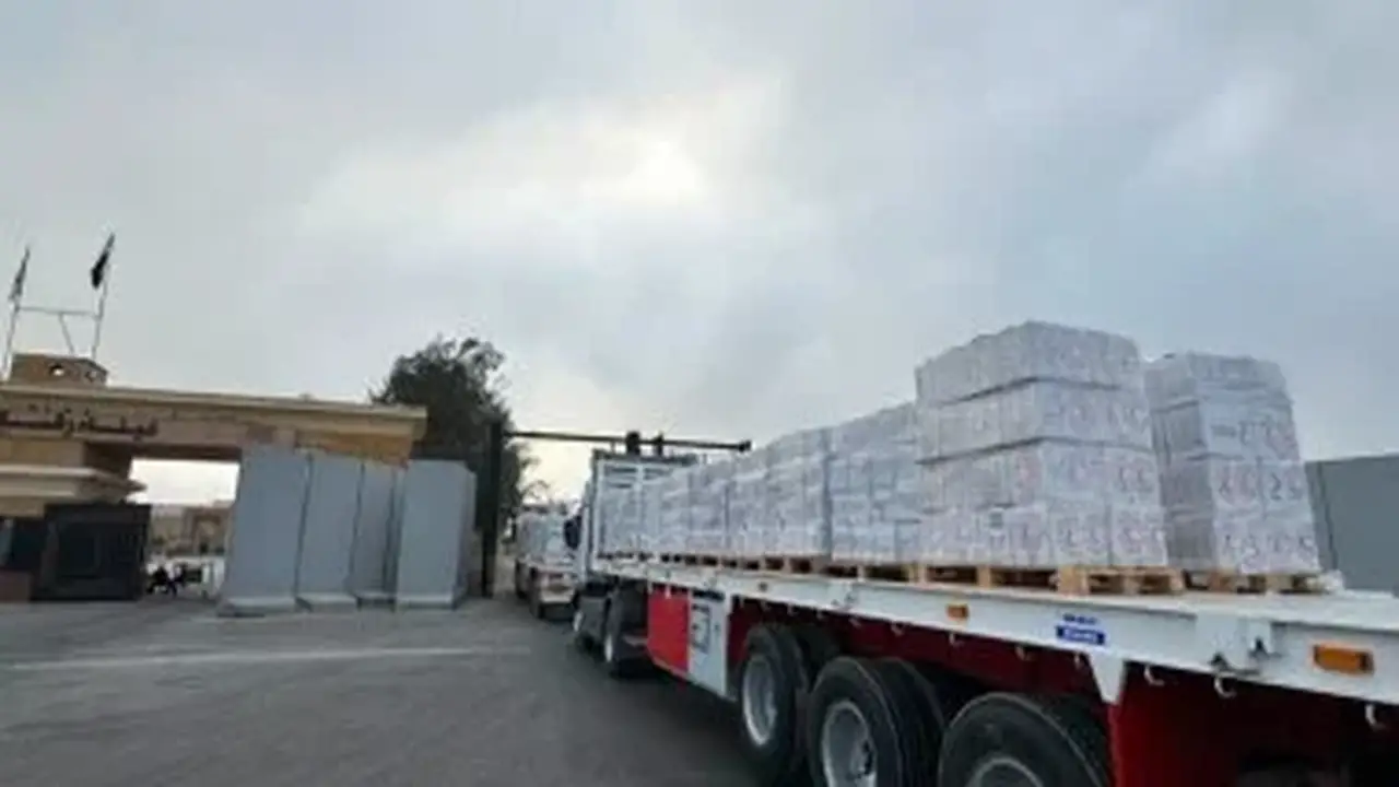 الهلال الأحمر المصري يرسل 3679 طناً من المساعدات الغذائية إلى غزة