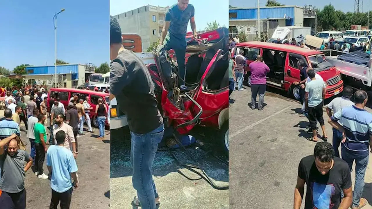 مصرع سيدة وإصابة 4 آخرين في حادث تصادم مروع بالإسكندرية