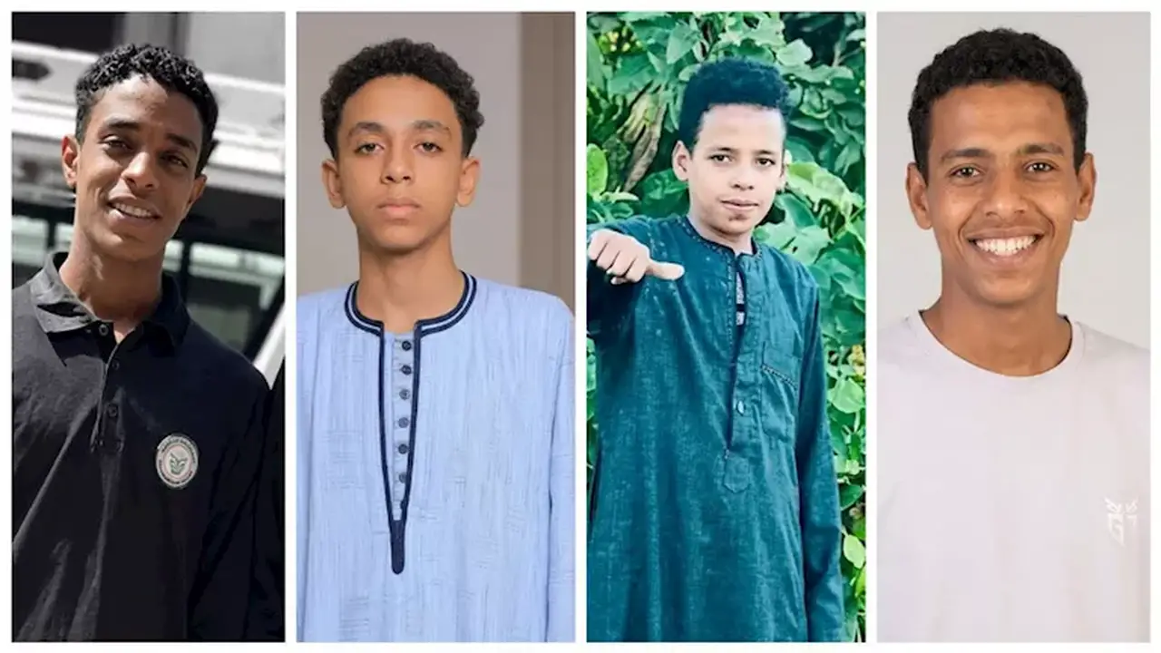 صور ضحايا حادث غرق 5 شباب في نهر النيل بإسنا بالأقصر